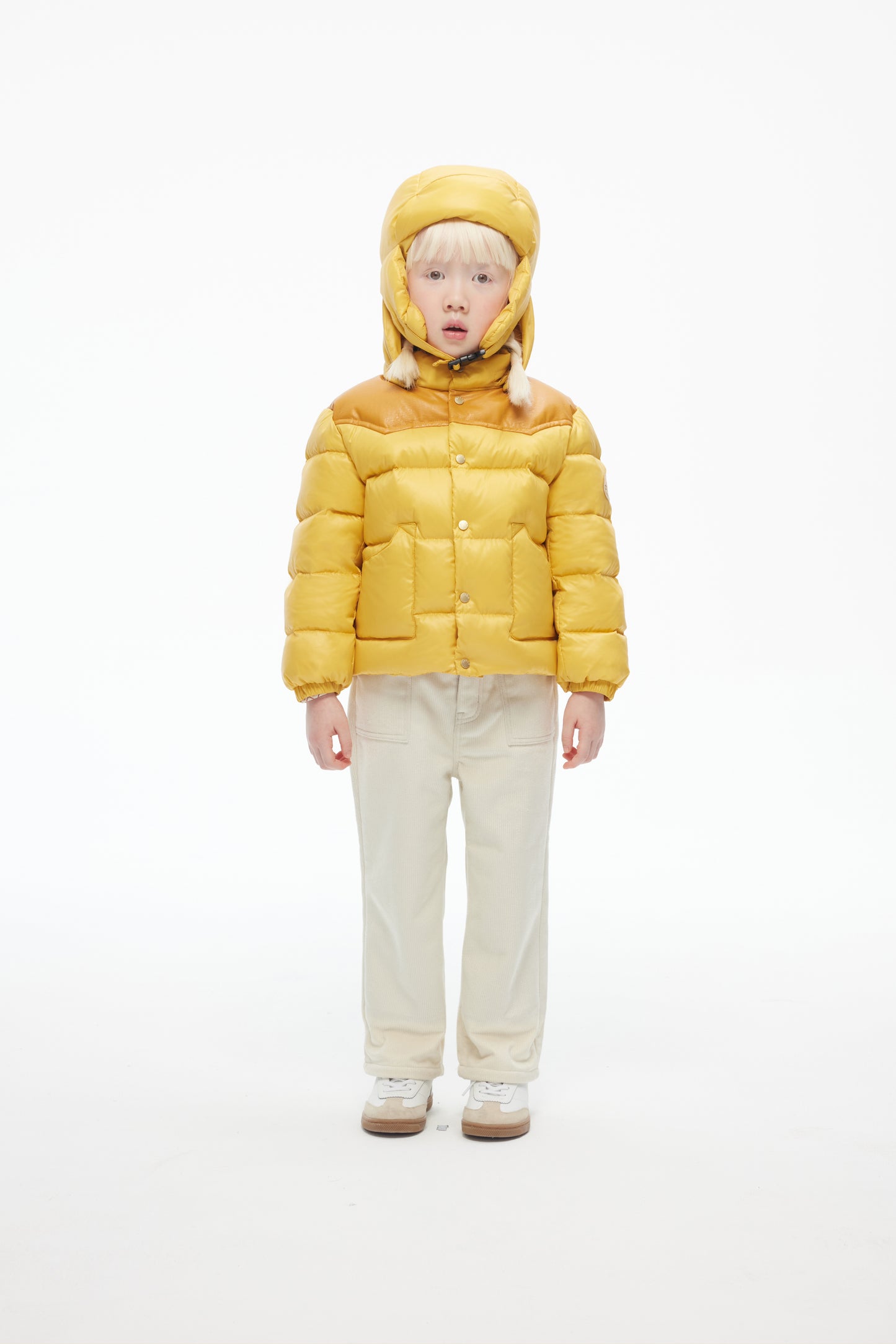 【Pre-order】HyperPuff™ Glossy - Short Puffer Jacket in Amber Glow