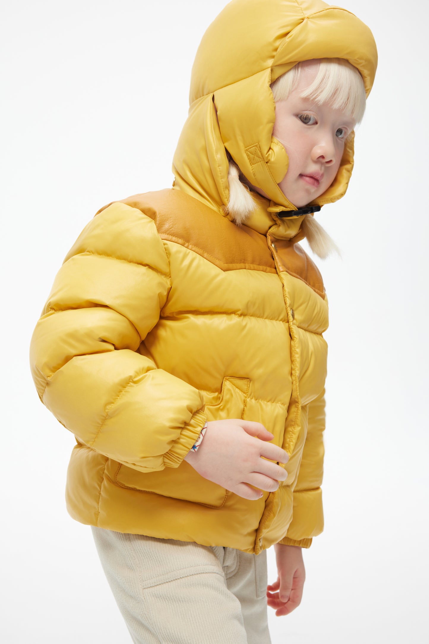 【Pre-order】HyperPuff™ Glossy - Short Puffer Jacket in Amber Glow