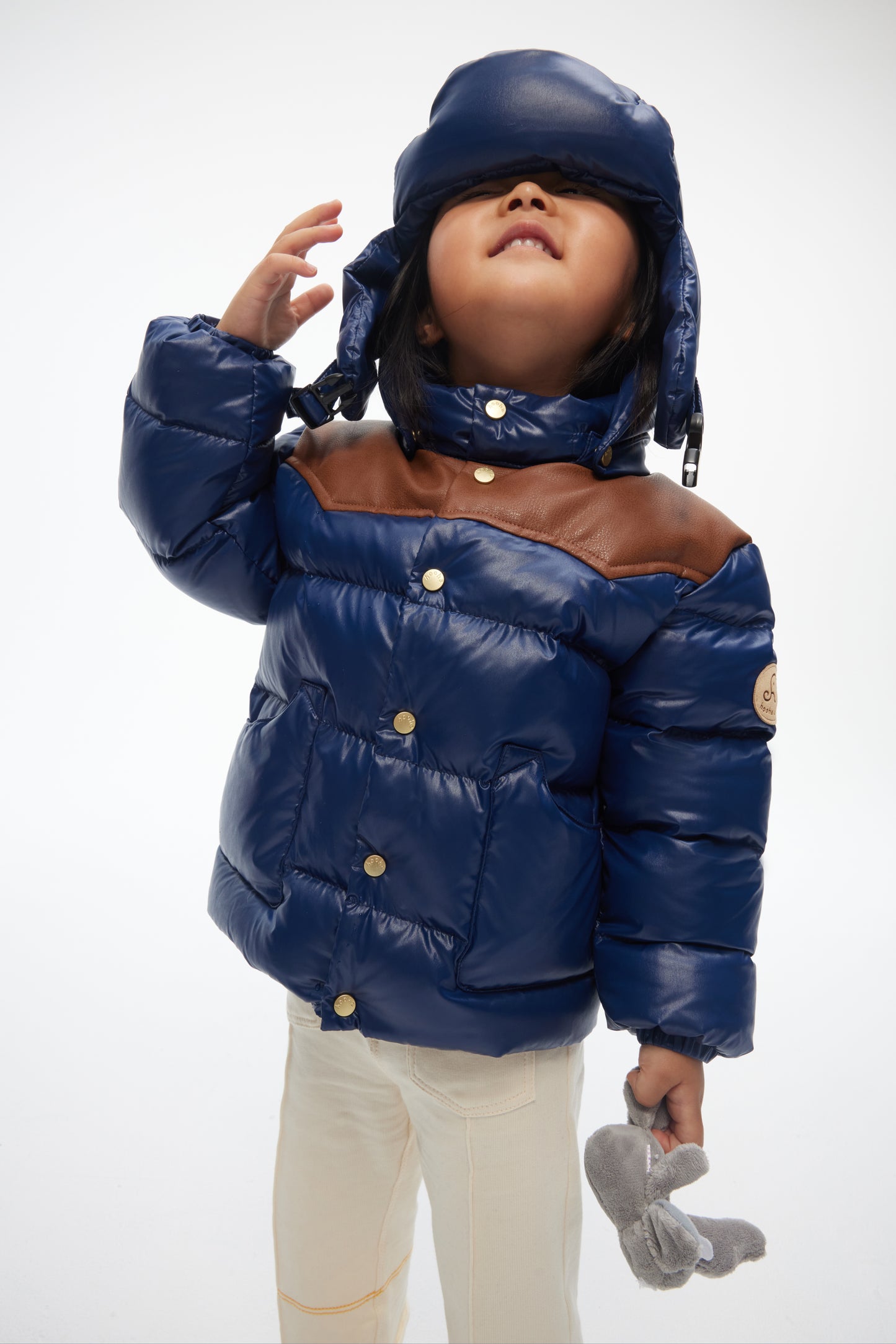 【Pre-order】HyperPuff™ Glossy - Short Puffer Jacket in Deep Ocean